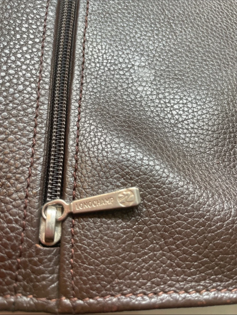 Longchamp le Foulonne brown leather bag - Porte Documents marrón homes femmes